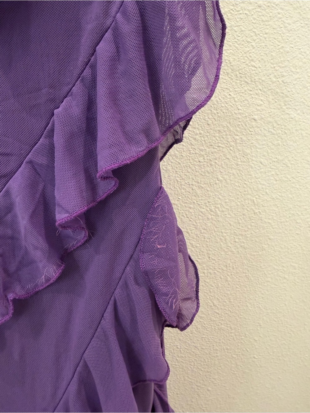 Amazon Purple Ruffle Strapless Mini Dress - Picture 4 of 4